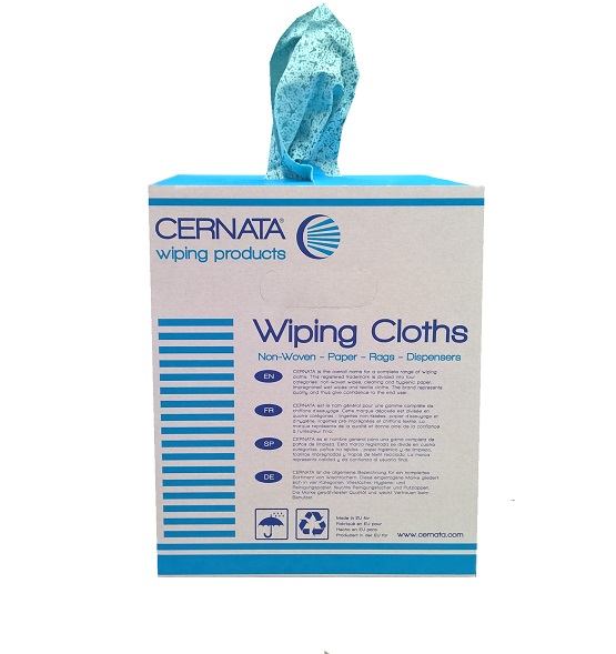 Cernata Meltblown Solvent Wipes Boxed Roll 28x38cm 250 Sheets